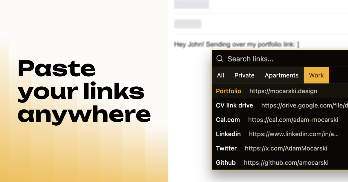 I got frustrated pasting the same links, so I fixed it